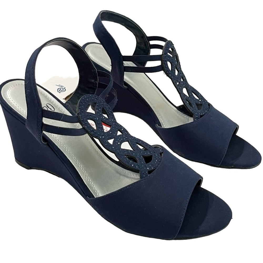 Impo Rhinestone Wedge Sandals